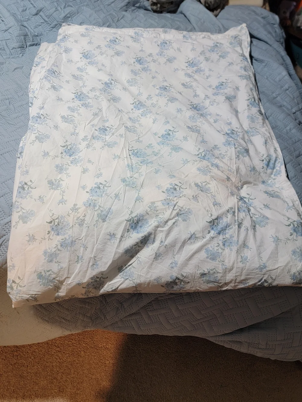 LoveShackFancy x Pottery Barn Blue Floral Duvet Cover Twin Twin XL